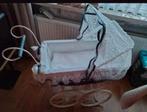 Prachtige poppenwagen met blauw/grijs en wit kant., Ophalen, Gebruikt, Overige typen