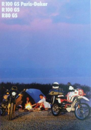 Folder BMW R100GS Paris-Dakar/ R100GS/ R80GS 10/ 1988 beschikbaar voor biedingen