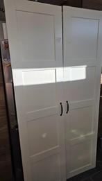 2 witte Ikea PAX Bergsbo deuren 195cm, Ophalen, Gebruikt, 80 tot 100 cm, Overige typen