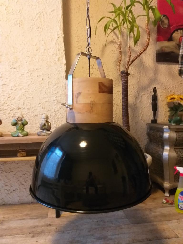 Hanglamp industriële look, Ophalen of Verzenden, Zo goed als nieuw, 50 tot 75 cm