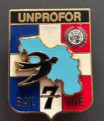 UNPROFOR 7ème Batallion d'Infanterie, speld, Verzamelen, Ophalen of Verzenden, Landmacht, Overige gebieden, Embleem of Badge