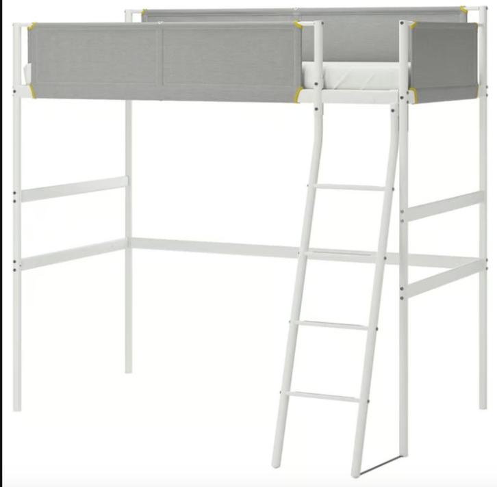Vitval hoogslaper IKEA eenpersoons, Huis en Inrichting, Slaapkamer | Stapelbedden en Hoogslapers, Gebruikt, Hoogslaper, 90 cm