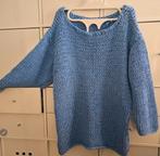 Handgebreide trui, Kleding | Dames, Truien en Vesten, Ophalen of Verzenden, Nieuw, Maat 38/40 (M), Blauw