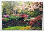 Erg mooi groot (2m) tuinschilderij "Japanse Tuin"  Den Haag, Ophalen, Zo goed als nieuw
