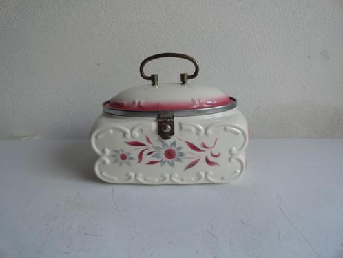 Koekjestrommel, koekjespot, porselein antiek Germany 1930, Antiek en Kunst, Antiek | Porselein, Ophalen of Verzenden