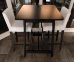 Bartafel (Norraker) met 2 stoelen (Henriksdal), Ophalen, 50 tot 100 cm, Vierkant, Tot twee personen