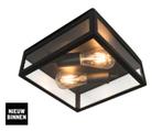 Buitenlamp zwart, Wandlamp, Nieuw, Ophalen of Verzenden, 50 tot 250 watt