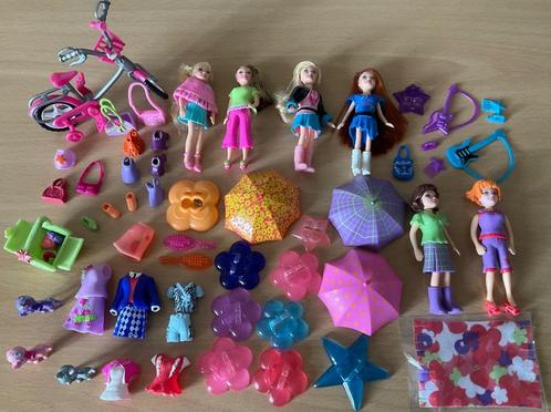 Polly Pocket Poppetjes en Dieren Fiets + Div ... 02, Verzamelen, Poppetjes en Figuurtjes, Zo goed als nieuw, Ophalen