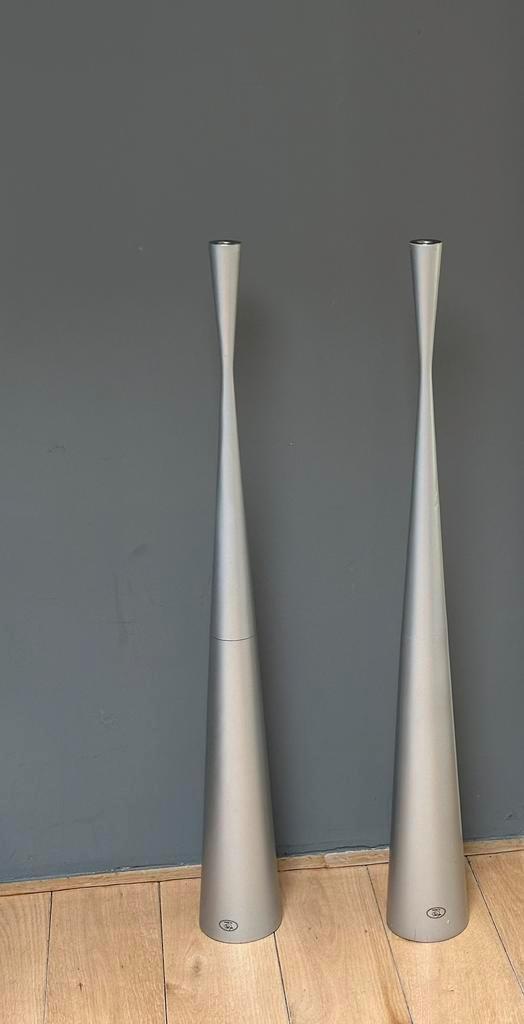 Vintage Ikea set kandelaars, Ria Falk, ‘90, Huis en Inrichting, Woonaccessoires | Kandelaars en Kaarsen, Gebruikt, Kandelaar, 75 cm of meer