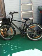 Jongensfiets met krat voorop, Ophalen of Verzenden, Gebruikt, 20 inch, Handrem