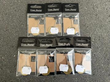 adv 217 / NIEUW set 7 pakjes lijnstuitjes SPRO TROUTMASTER beschikbaar voor biedingen