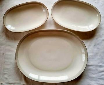 Heinrich Selb Bavaria creme schalen grijze ornamenten goude  beschikbaar voor biedingen