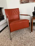 Te koop-> twee leren fautuilles van het merk Bert Plantagie, Ophalen, Design | modern | klassiek, Minder dan 75 cm, Zo goed als nieuw