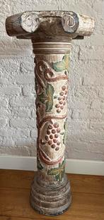 Decoratieve houten zuil / sokkel – 80 cm hoog, Ophalen