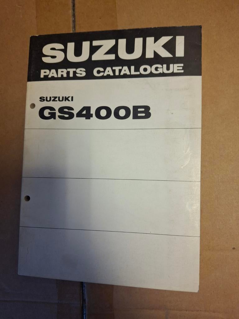 Suzuki GS400B Onderdelen Catalogus, Motoren, Handleidingen en Instructieboekjes, Ophalen of Verzenden, Suzuki