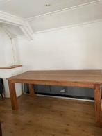 Houten eettafel, Huis en Inrichting, Tafels | Eettafels, Ophalen, Gebruikt, 100 tot 150 cm, Eikenhout