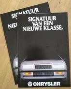 CHRYSLER/DODGE/JEEP folder (2x) en prijslijst 1989, Ophalen of Verzenden, Zo goed als nieuw, Overige merken
