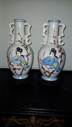 Twee Chinese vazen gemerkt met standaard, Antiek en Kunst, Ophalen of Verzenden