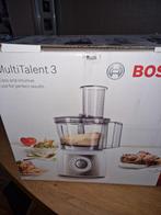 Bosch MultiTalent 3 Keukenmachine, Witgoed en Apparatuur, Keukenmixers, 1 tot 2 liter, 2 snelheden, Nieuw, Ophalen of Verzenden