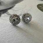 Zilveren 925 oorbellen 11mm met witte zirkonia, Ophalen of Verzenden, Nieuw, Zilver