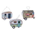 Vogelhuis Caravan € 14,95, BIRDHOUSE, Www.kampeerkoopje.nl, Info@kampeerkoopje.nl, Nieuw