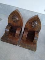 Oud Houten Boeksteunen, Ophalen of Verzenden