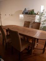 Grenen eettafel (uitklapbaar) t.e.a.b., Huis en Inrichting, Ophalen, Gebruikt, 100 tot 150 cm, 50 tot 100 cm