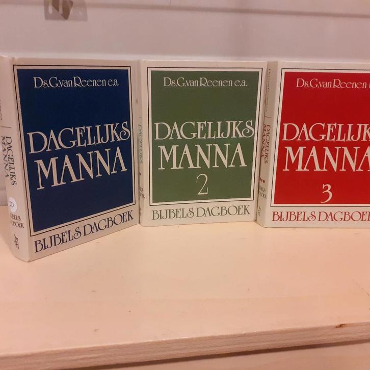 Nr. 70 Ds. G. van Reenen e.a.: Dagelijks manna (3 delen), Boeken, Godsdienst en Theologie, Gelezen, Christendom | Protestants