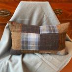 Schots wollen Harris Tweed Patchwork kussen, Huis en Inrichting, Westdijk 41 3241GT Middelharnis, Overige kleuren, Ophalen of Verzenden