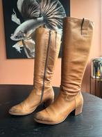 Nelson hoge leren laarzen cognac dames maat 39, Ophalen of Verzenden, Zo goed als nieuw, Bruin, Hoge laarzen