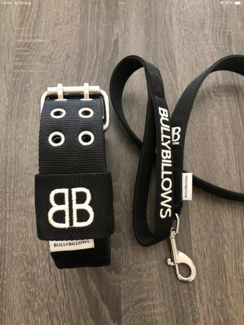 BullyBillows setje - halsband+riem pitbull bulldog herder, Dieren en Toebehoren, Hondenriemen, Nieuw, Ophalen of Verzenden