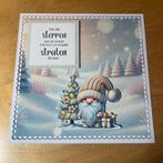 Kerstkaart enkel gnome 3, Ophalen of Verzenden, Nieuw, Overige thema's