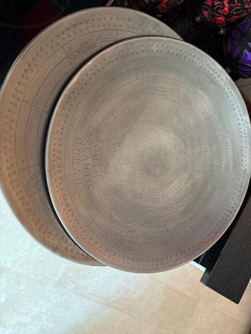 PTMD twee zilveren schalen 45 cm beschikbaar voor biedingen