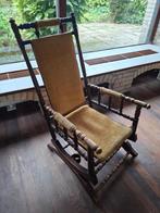 Unieke schommelstoel, Huis en Inrichting, Stoelen, Ophalen, Hout, Gebruikt, Bruin