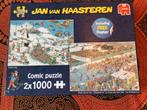 Jan van Haasteren dubbel puzzel, Hobby en Vrije tijd, Denksport en Puzzels, Ophalen of Verzenden, 500 t/m 1500 stukjes, Zo goed als nieuw