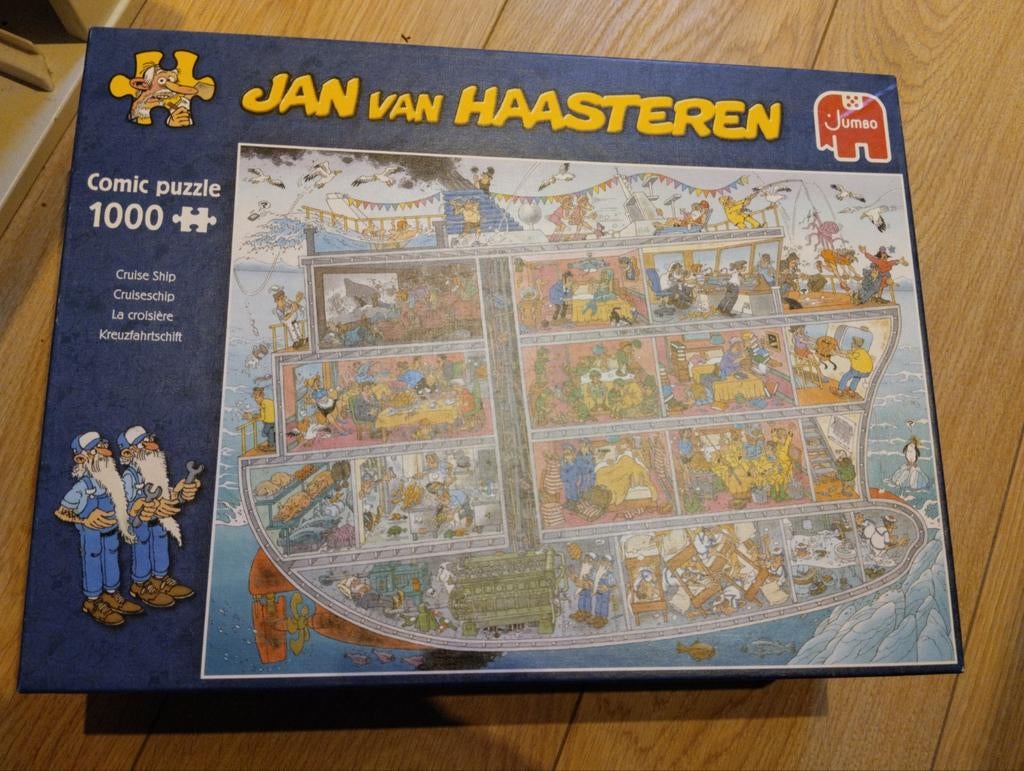 Jan van Haasteren het Cruiseschip, Ophalen of Verzenden, 500 t/m 1500 stukjes, Zo goed als nieuw, Legpuzzel