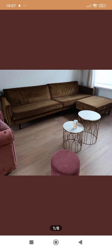 Prachtige Sissy boy bank en hocker zgan, Huis en Inrichting, Banken | Complete zithoeken, Ophalen