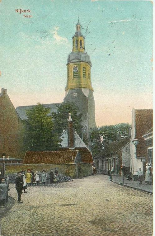 (701-131-019) Nijkerk Toren, Verzamelen, Ansichtkaarten | Nederland, Gelderland, Verzenden