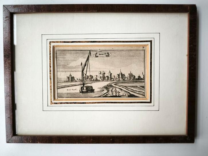 Zevenbergen, kopergravure, Antiek en Kunst, Kunst | Etsen en Gravures, Ophalen of Verzenden
