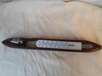 Vintage Thermometer in mooie antieke weefspoel houder., Huis en Inrichting, Woonaccessoires | Thermometers, Ophalen of Verzenden