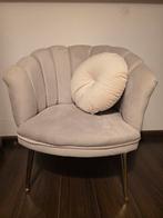 Prachtige fauteuil zeemeermin beige, Ophalen, Zo goed als nieuw, 75 tot 100 cm, 50 tot 75 cm