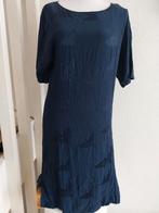 Blauwe jurk met kraanvogelprint valt als maat M/L, Kleding | Dames, Maat 38/40 (M), Blauw, Sissy-Boy, Ophalen of Verzenden