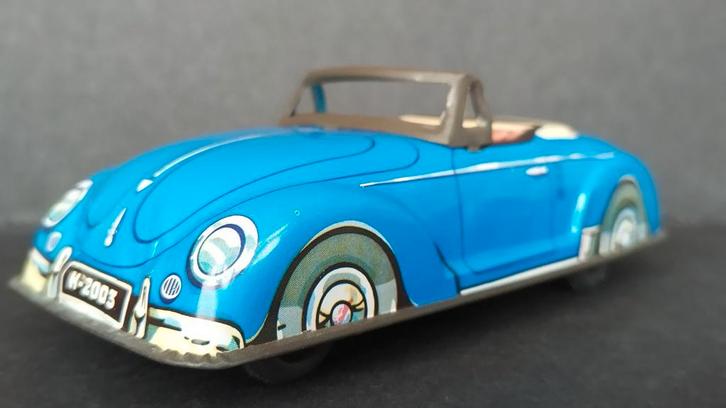 Volkswagen VW Hebmuller Beetle Hofler Blech toy Pol, Hobby en Vrije tijd, Modelauto's | Overige schalen, Zo goed als nieuw, Verzenden
