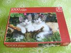Two kittens puzzel van Jumbo - 1000 stukjes, Ophalen of Verzenden, 500 t/m 1500 stukjes, Gebruikt, Legpuzzel