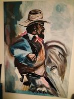 Schilderij gemaakt in 2016, acryl verf op canvas (004), Antiek en Kunst, Ophalen of Verzenden