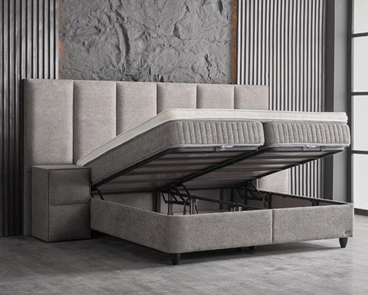 Opbergboxspring La Perla met matrassen en topper Dreambedden, Huis en Inrichting, Slaapkamer | Boxsprings, Ophalen of Verzenden