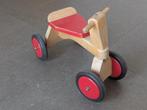 Houten loopfiets vierwieler rood/naturel, Ophalen, Gebruikt, Loopfiets