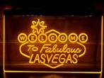 Led Lichtbord LAS VEGAS 3d neon look, Ophalen of Verzenden, Nieuw, Lichtbak of (neon) lamp