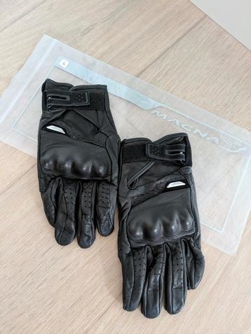 Leren zomermotorhandschoenen Macna – maat L – perfecte staat beschikbaar voor biedingen
