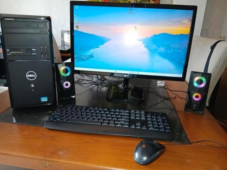 Te koop Dell i3 Pc., Computers en Software, Desktop Pc's, Zo goed als nieuw, 3 tot 4 Ghz, HDD, SSD, 8 GB, Met videokaart, Met monitor